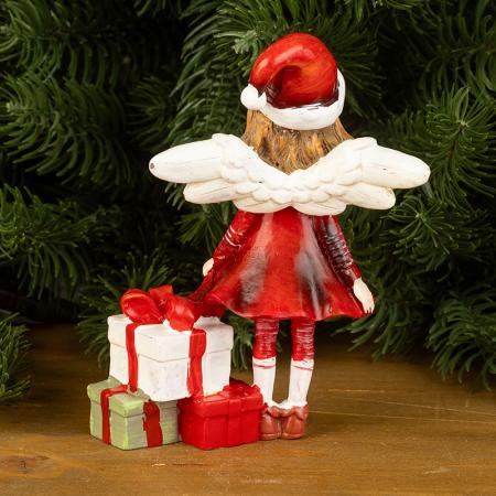 Червено ангелче с подаръци AR042