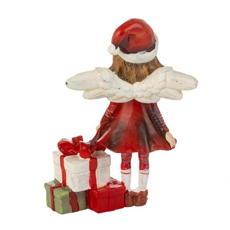Червено ангелче с подаръци AR042