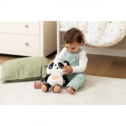 Плюшена Панда с бял шум и мека светлина– Black &amp; White Decor 0м+