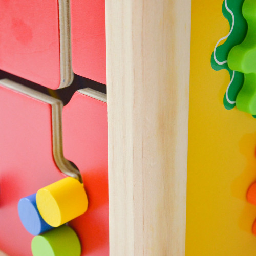 Многофункционална дървена играчка - куб Acool Toy