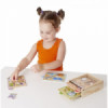 Дървени пъзели с животни Melissa & Doug – 4 броя-megahome.bg