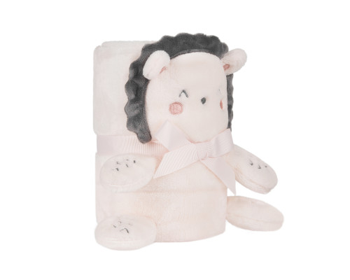 Бебешко одеяло Hedge-hugs - полар - 3D бродерия