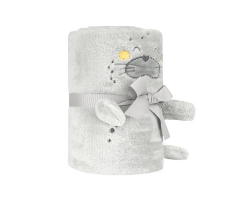 Бебешко одеяло Seally Me - полар - 3D бродерия