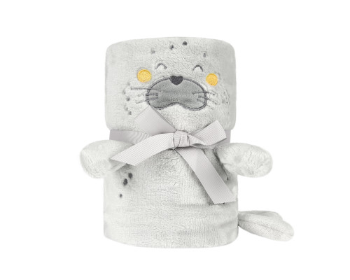 Бебешко одеяло Seally Me - полар - 3D бродерия