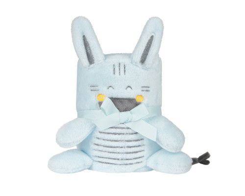 Бебешко одеяло Stripy Friends - полар - 3D бродерия