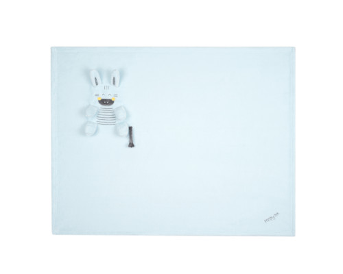 Бебешко одеяло Stripy Friends - полар - 3D бродерия