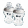 Комплект от 2 шишета Tommee Tippee Natural Start 260 мл-megahome.bg