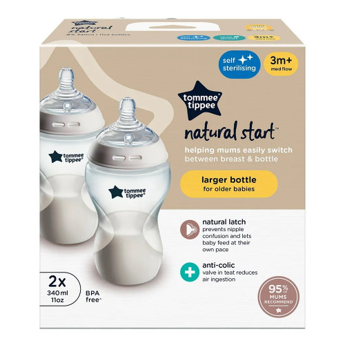 Самостерилизиращи се шишета Tommee Tippee Natural Start 340 мл