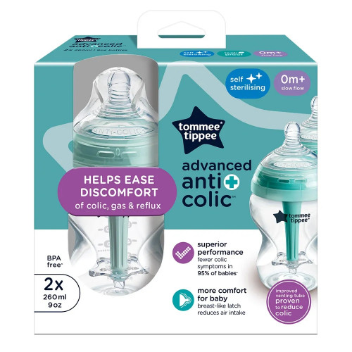 Комплект 2 шишета Tommee Tippee Advanced Anti-Colic+ 260 мл