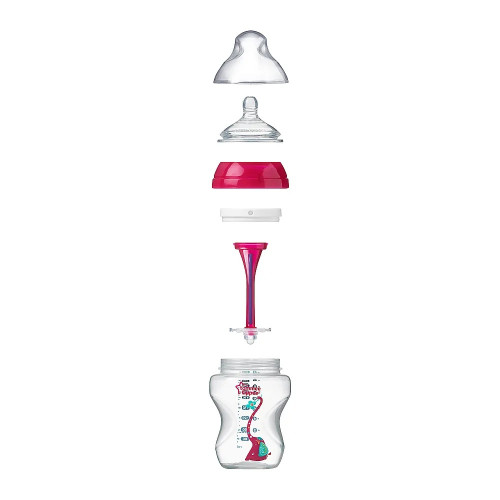 Tommee Tippee Advanced Anti-Colic шише 340 мл - розово