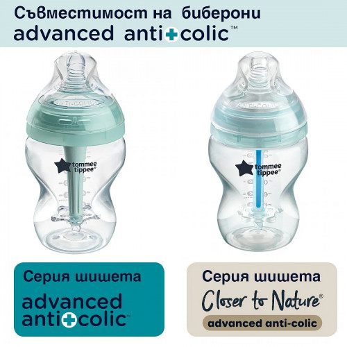 2 биберона Tommee Tippee Advanced Anti-Colic+ Medium Flow