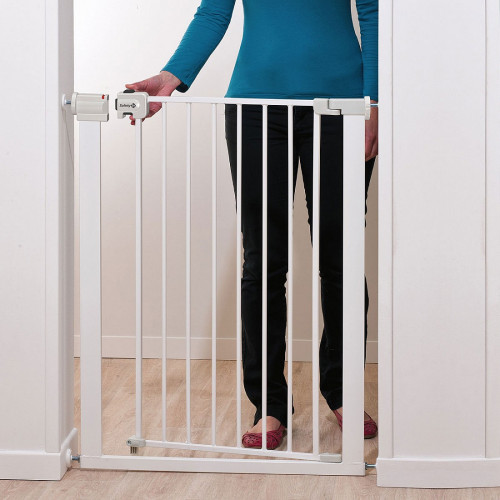Висока метална предпазна врата SAFETY 1st - бяла