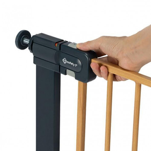 Метална предпазна преграда SAFETY 1st с ефект дърво