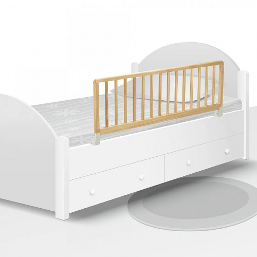 Преграда за детско легло от естествено дърво 110 см.