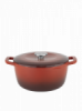 Чугунена касерола HORECANO 4.5L, Ø24.8x, червена-megahome.bg