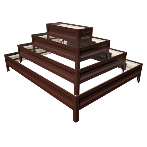 Цветарник Primaterra Rectangular 4 - Шоколад