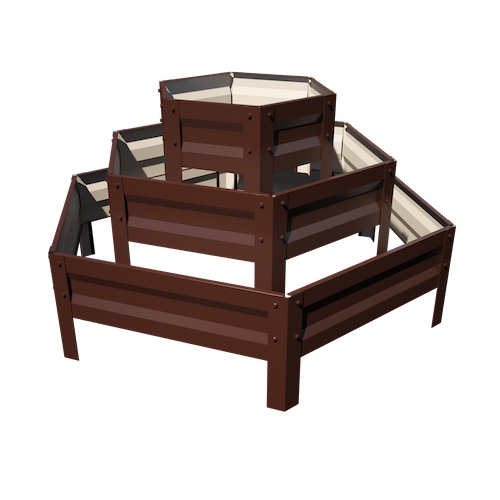 Цветарник Primaterra Hexagonal 3 - Шоколад