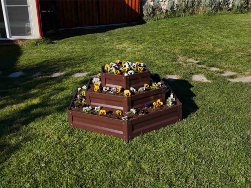 Цветарник Primaterra Hexagonal 3 - Шоколад