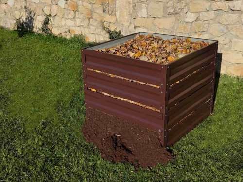 Градински компостер Primaterra Humus Plus 890 л - Choco