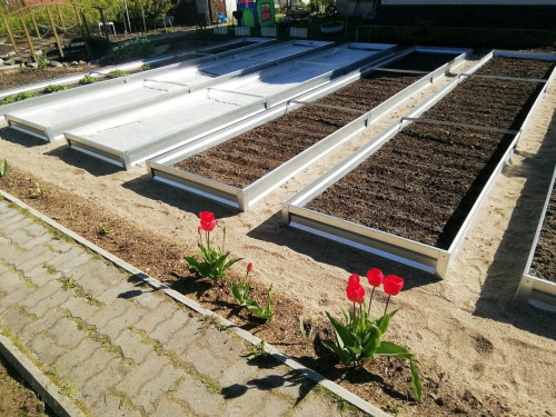 Градинска леха Primaterra 7м - Zinc