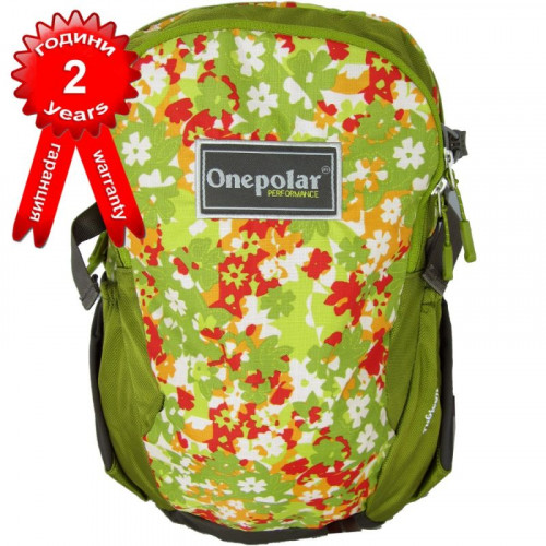Градска раница ONE POLAR зелена с ортопедичен гръб