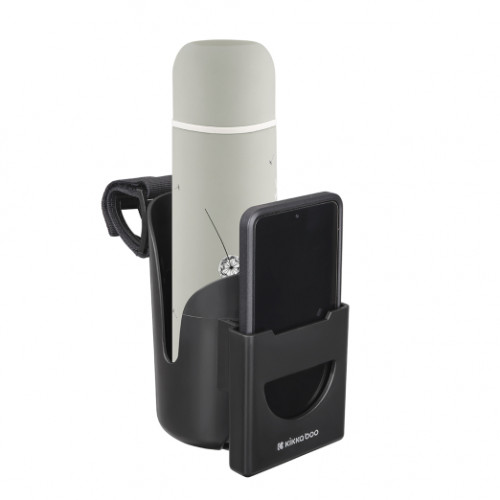 Поставка за чаша или бутилка с вграден държач за телефон