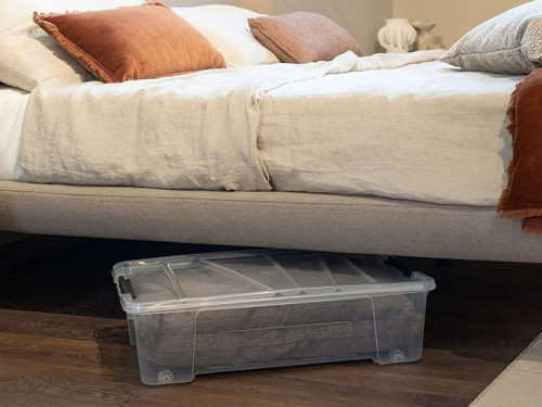 Кутията за съхранение Dea Home 25 л с колелца