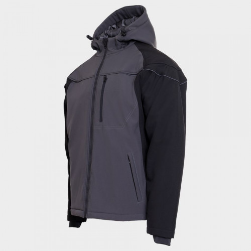 Софтшел яке PRISMA SOFTSHELL WINTER - DARK GREY/BLACK