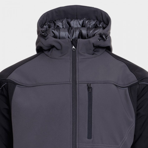 Софтшел яке PRISMA SOFTSHELL WINTER - DARK GREY/BLACK