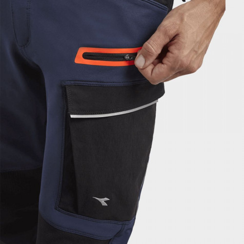 Работен панталон DIADORA PANT HYBRID CARGO - BLACK/BLUE