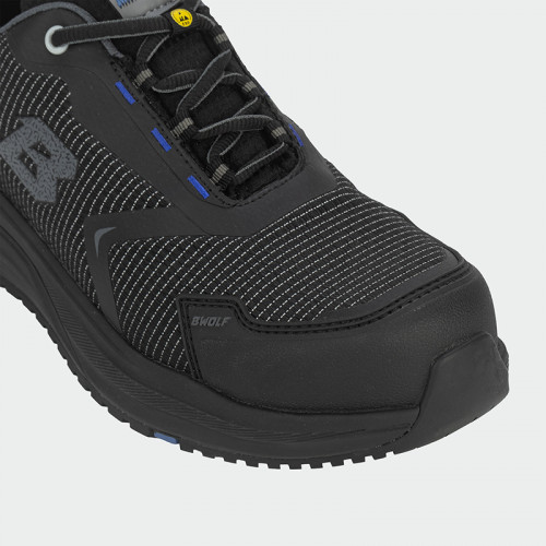 Ниски работни обувки с бомбе BWOLF TURBO REF S3S - черни