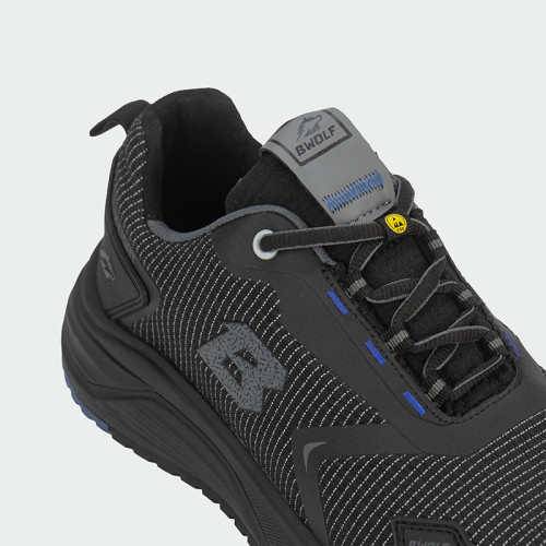 Ниски работни обувки с бомбе BWOLF TURBO REF S3S - черни