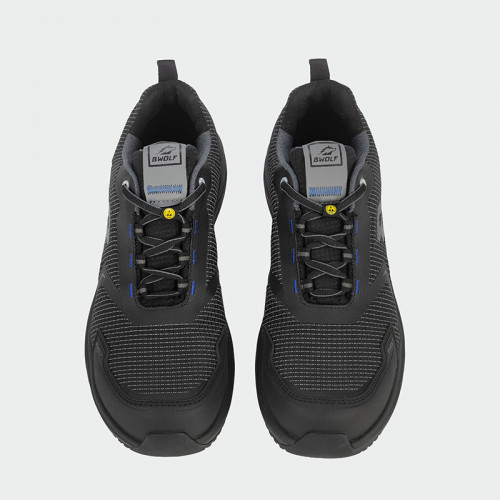 Ниски работни обувки с бомбе BWOLF TURBO REF S3S - черни