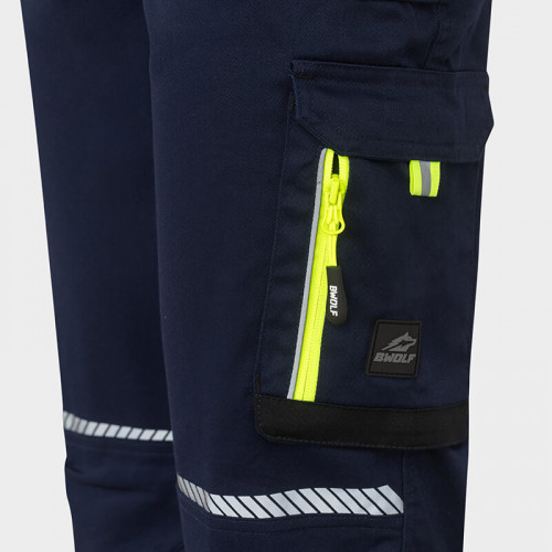 Работен гащеризон BWOLF DRIFT REF salopette - тъмносин