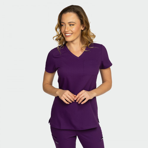 Медицинска туника Bwell AURELIA Tunic Eggplant