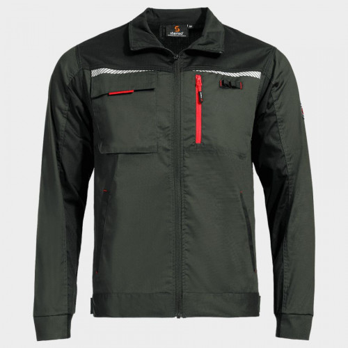 Работно яке PRISMA LIGHT STRETCH OLIVE/BLACK