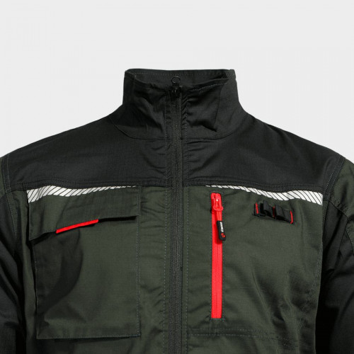Работно яке PRISMA LIGHT STRETCH OLIVE/BLACK
