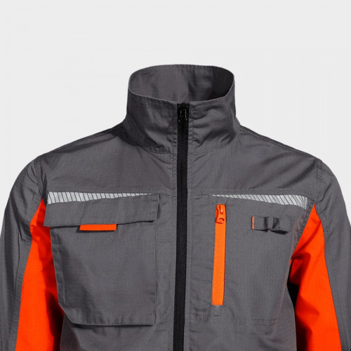 Работно яке PRISMA LIGHT STRETCH GREY/ORANGE