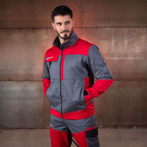 Работно яке EOS STRETCH RED/GREY