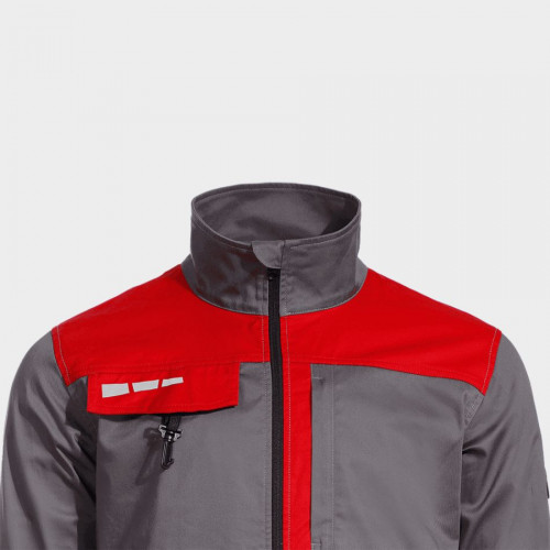 Работно яке EOS STRETCH RED/GREY