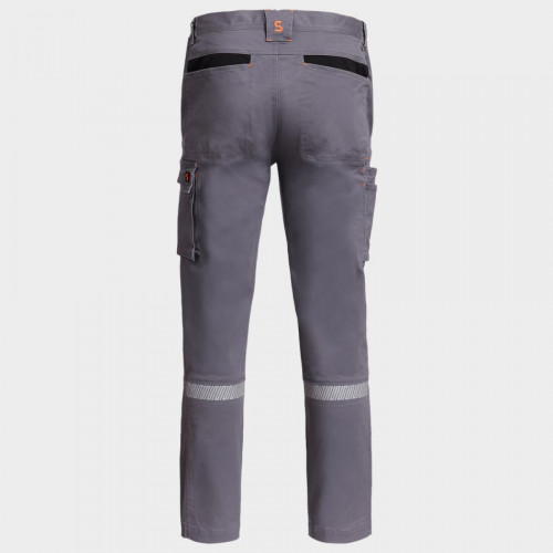 Работен панталон MELBOURNE STRETCH GREY/BLACK