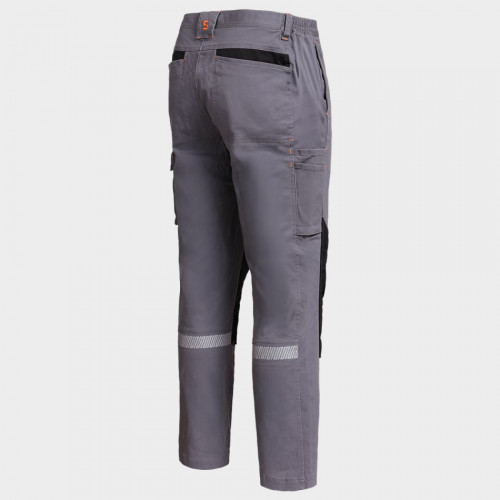 Работен панталон MELBOURNE STRETCH GREY/BLACK