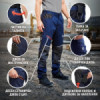Работен панталон REVOLT 4STRETCH NAVY BLUE/BLACK-megahome.bg