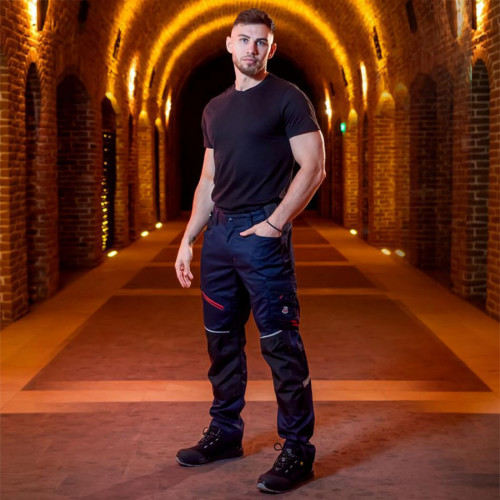 Работен панталон REVOLT 4STRETCH NAVY BLUE/BLACK
