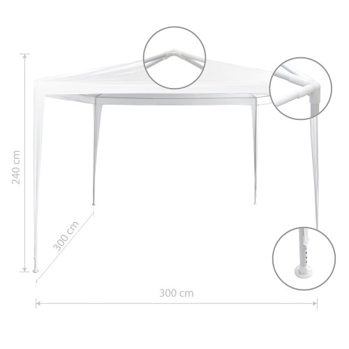 Градинска шатра Muhler G1010 - 300x300xH240cm