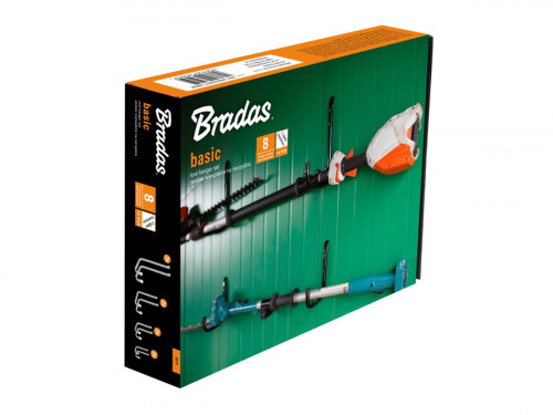 Комплект куки за инструменти Bradas 8 бр. с крепежи