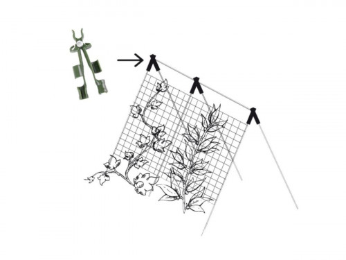 Регулируеми конектори за колчета за растения Ф16мм х 3 бр