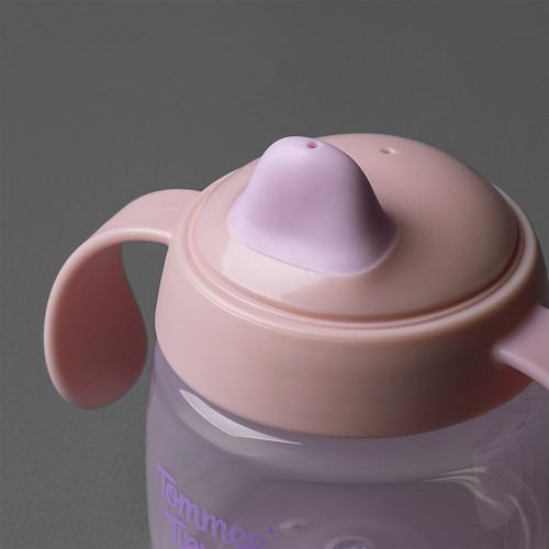 STARTER SPOUT НЕРАЗЛИВАЩА СЕ ЧАША С МЕК НАКРАЙНИК -розов