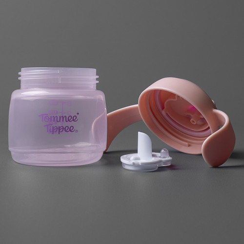 STARTER SPOUT НЕРАЗЛИВАЩА СЕ ЧАША С МЕК НАКРАЙНИК -розов