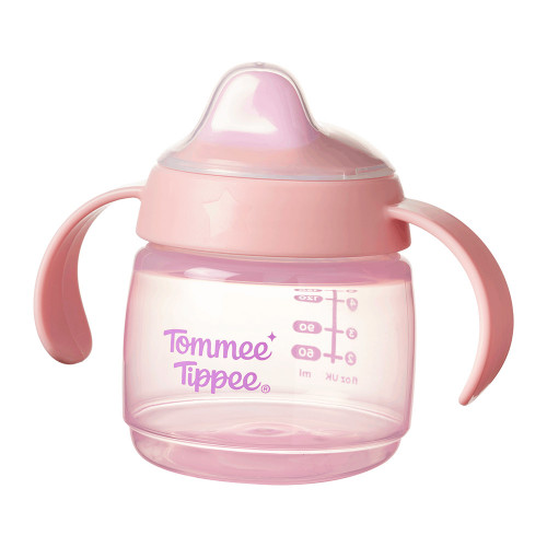 STARTER SPOUT НЕРАЗЛИВАЩА СЕ ЧАША С МЕК НАКРАЙНИК -розов